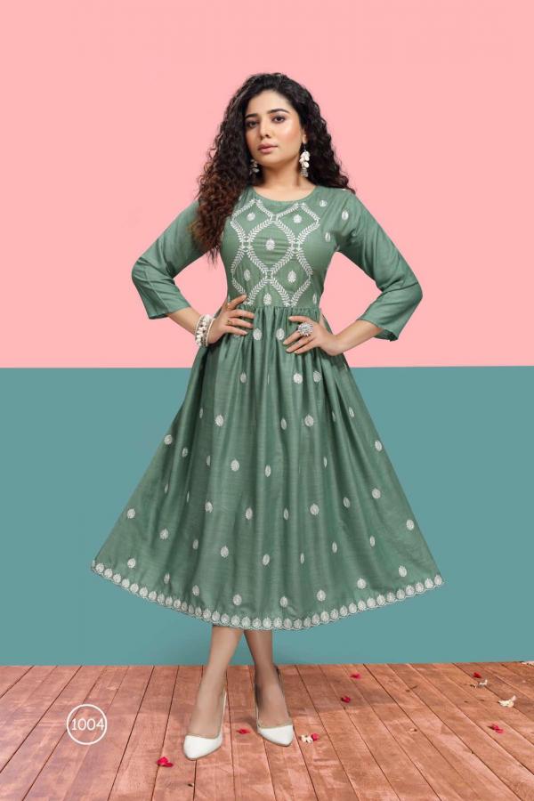 Kashmir Fancy Rayon Flair Kurti 